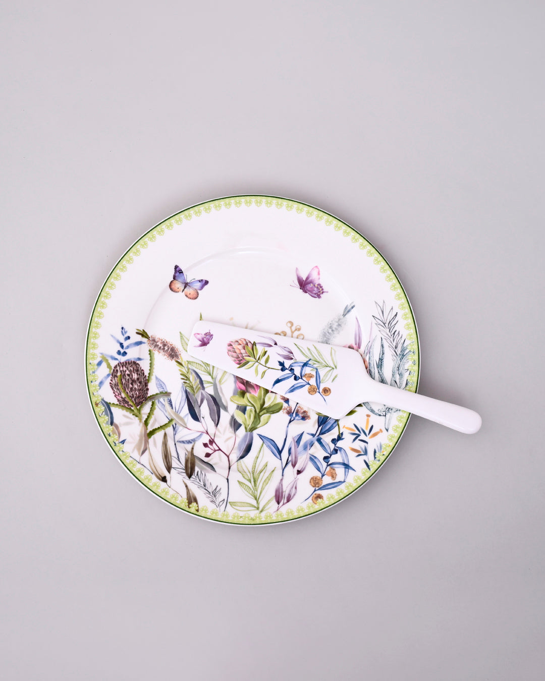 Botanical Garden Cake Plates - Set Of 8 