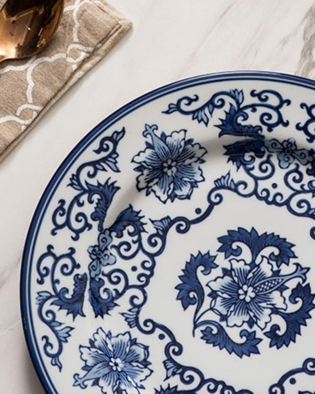 Chinoiserie Dinner Plate - The Decor Kart 