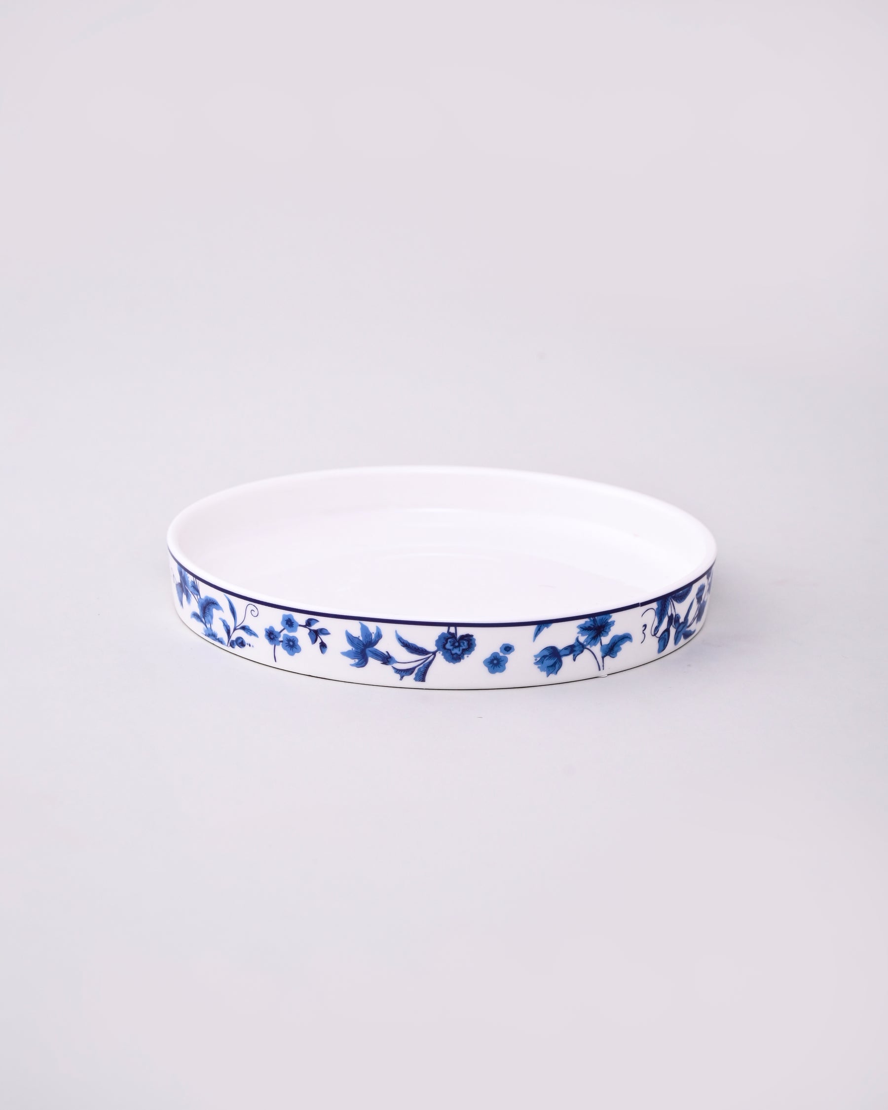 Blue Floral 5-Piece Bath Set 