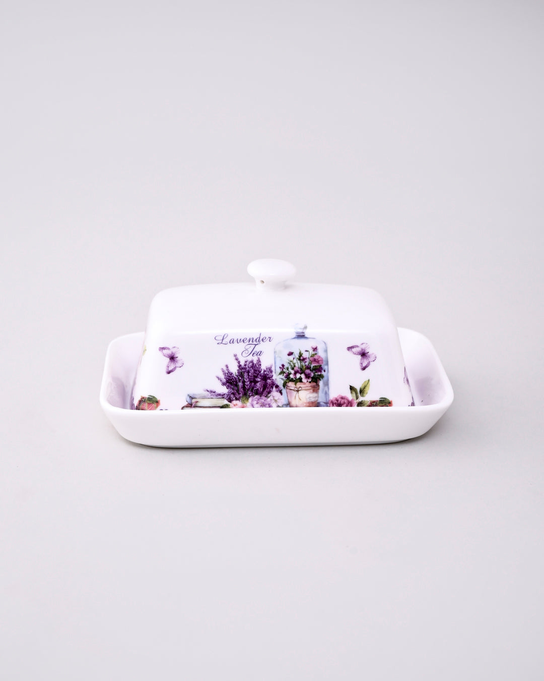 Whispers of Lavender Butter Dish 