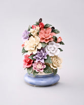 Ceramic Flower With Pot Tabletop Decor 