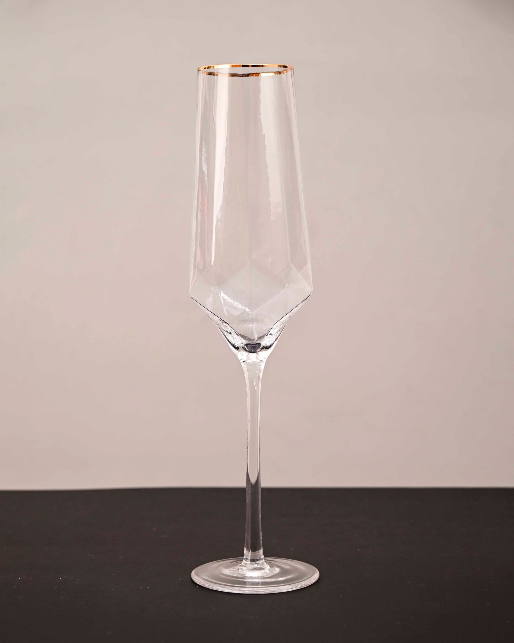 Golden Rim Champagne Flute - Set of 6 