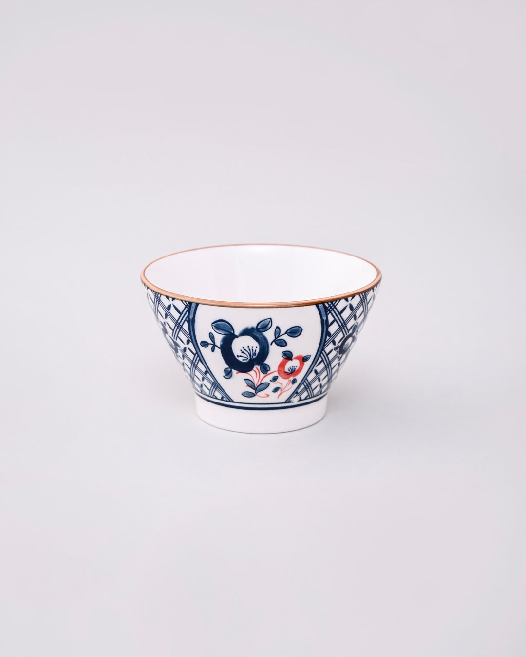 Vintage Floral Pattern Ceramic Bowl - Set Of 4 