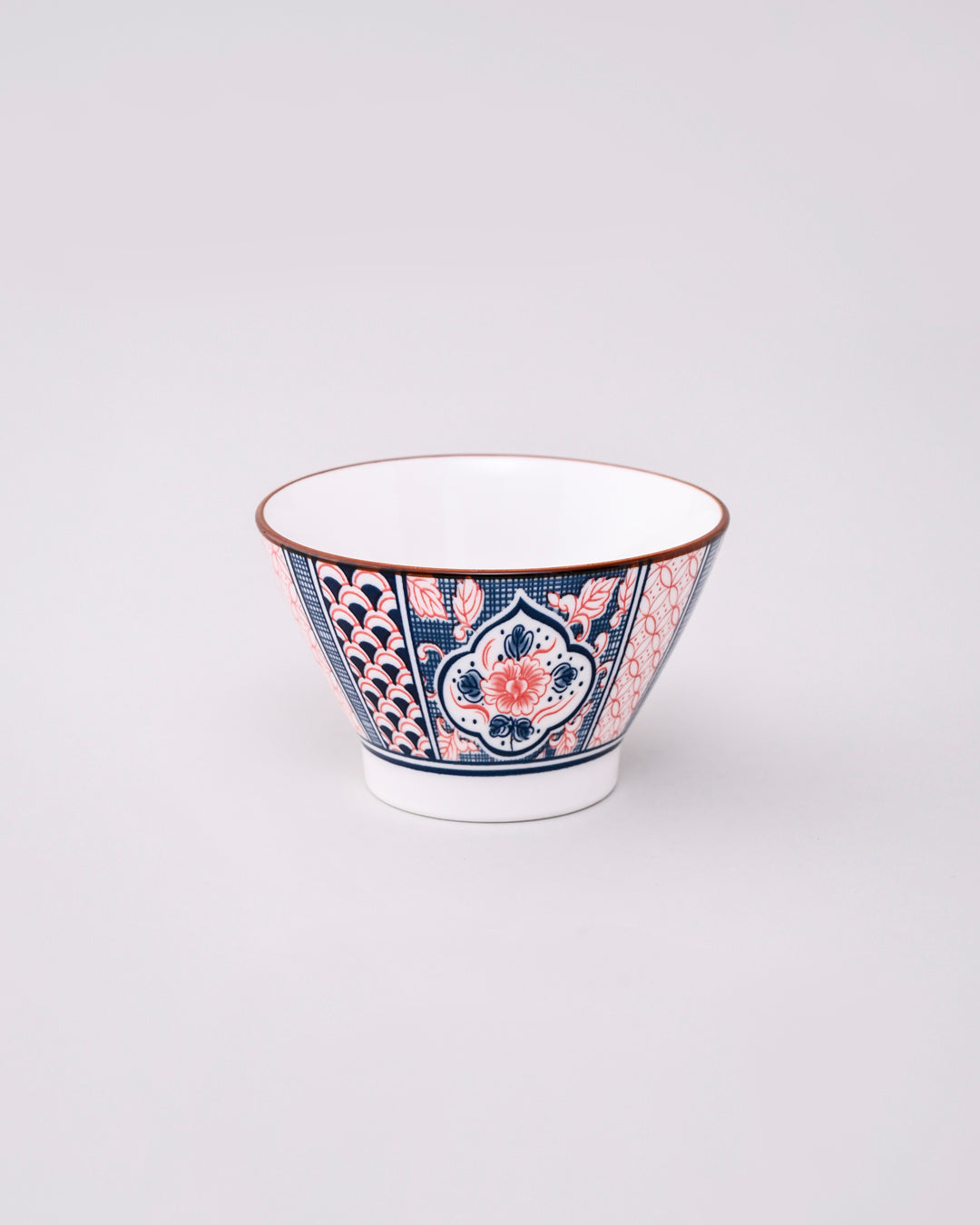 Vintage Floral Pattern Ceramic Bowl - Set Of 4 