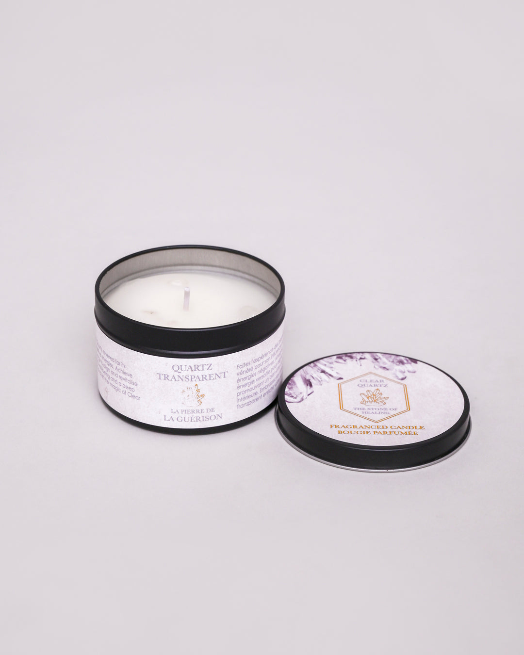 Clear Quartz - The Stone Of Healing Aroma Candle 
