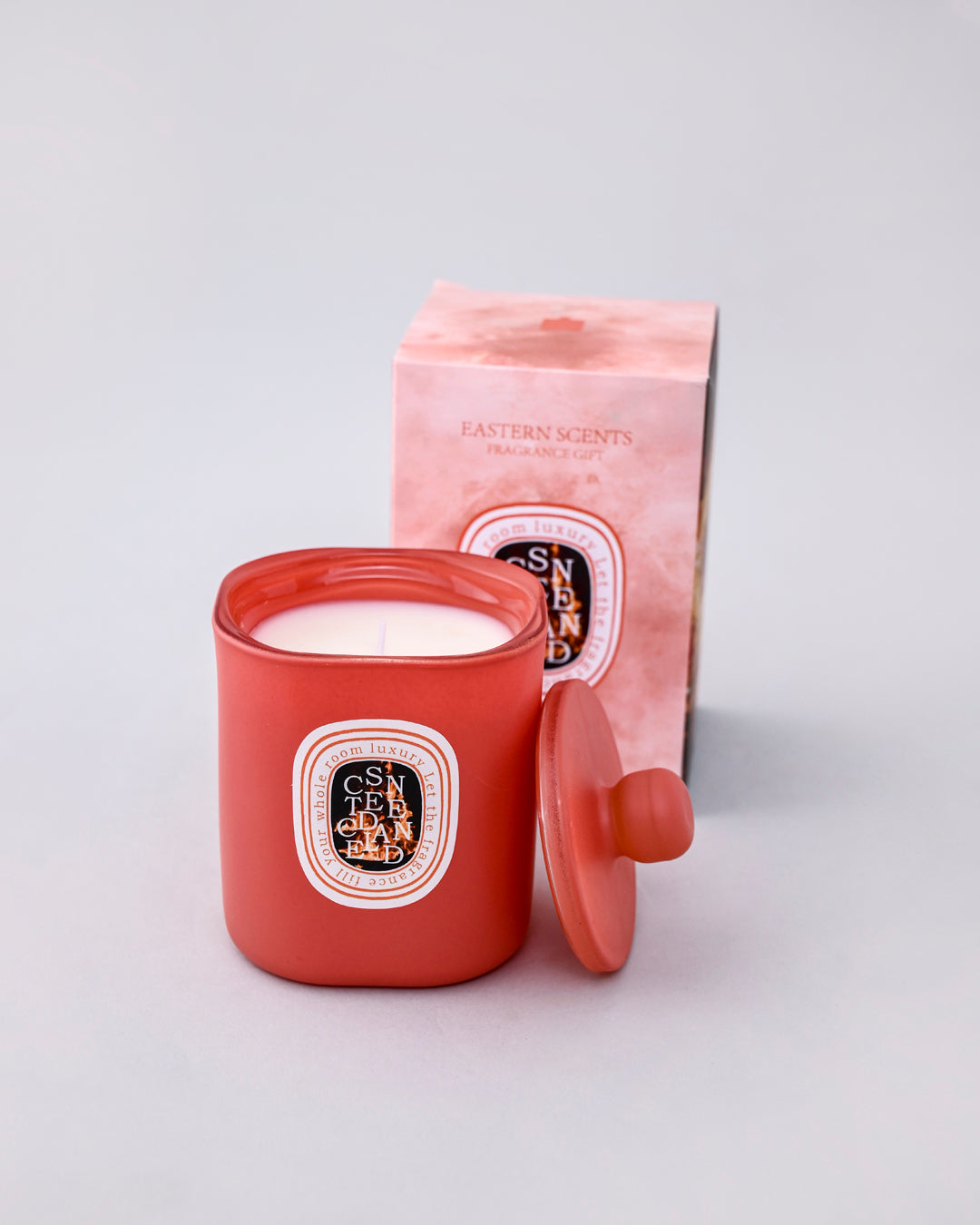 Velour Flame Aroma Candle - Orange 