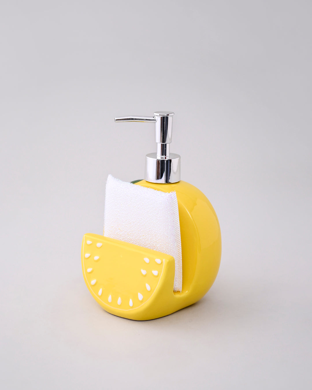 Lemon Sope Dispoance With Scrub Holder 