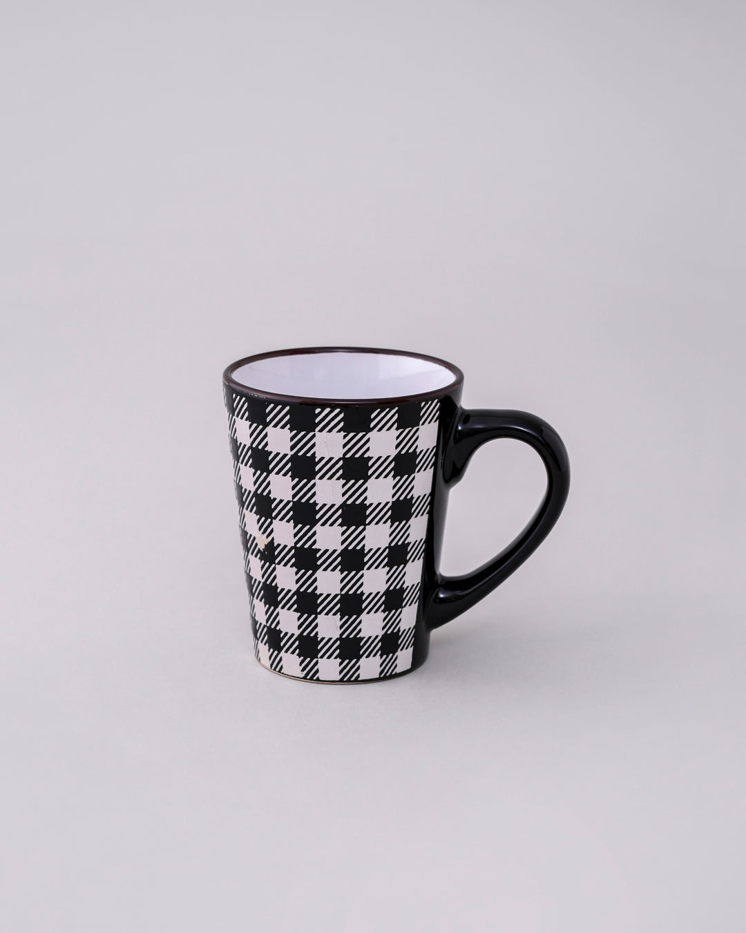 Plaid Charm Ceramic Coffee Mug - Set Of 4 