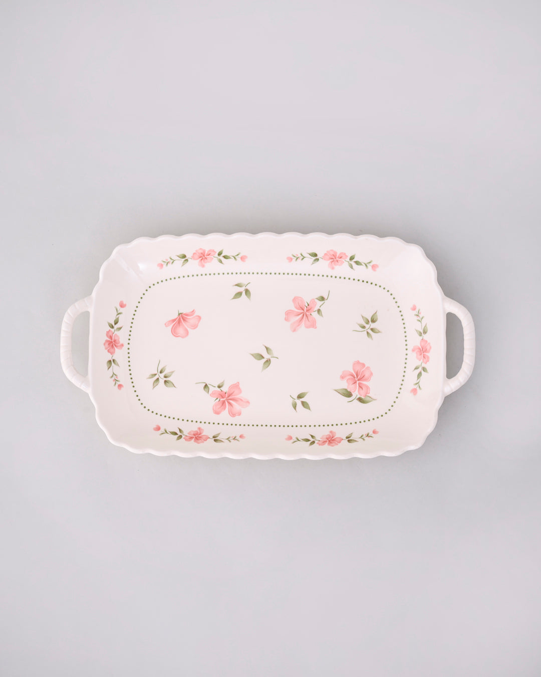 Serene Petal Serving Tray - Orange 