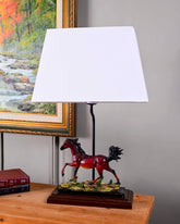 Majestic Running Horse Figurine Table Lamp 