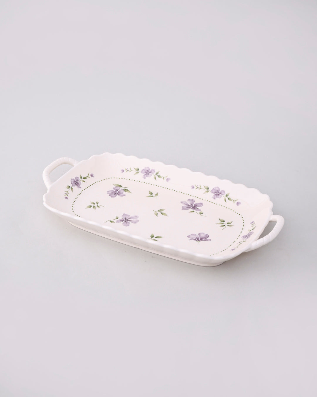 Serene Petal Serving Tray - Purple 