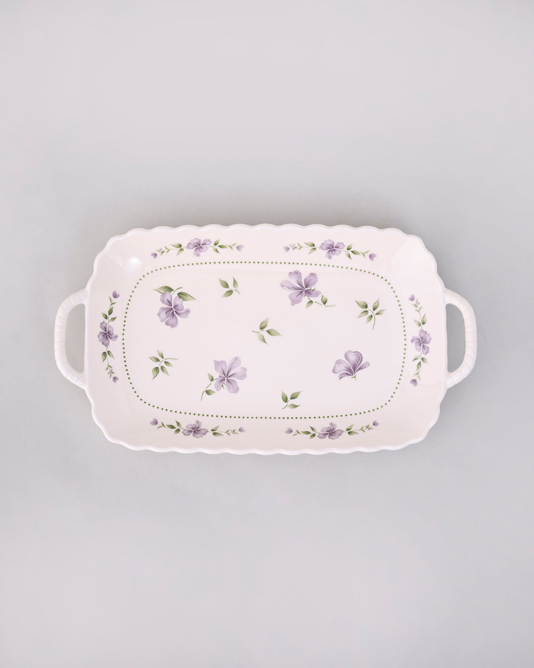 Serene Petal Serving Tray - Purple 