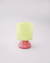 Lime Blush Crystal Flower Vase 