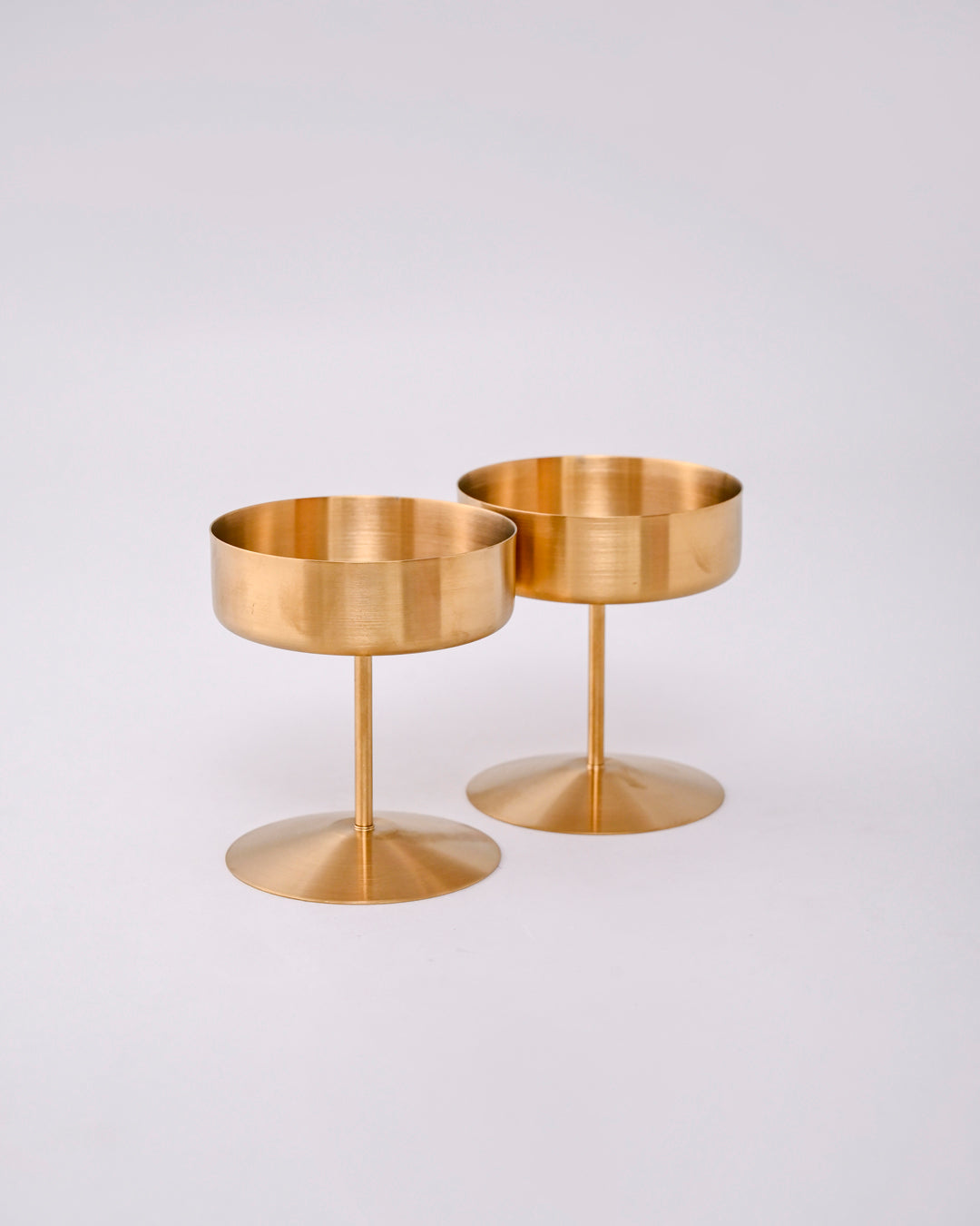 Stemline Pedestal Dessert Bowl - Gold 