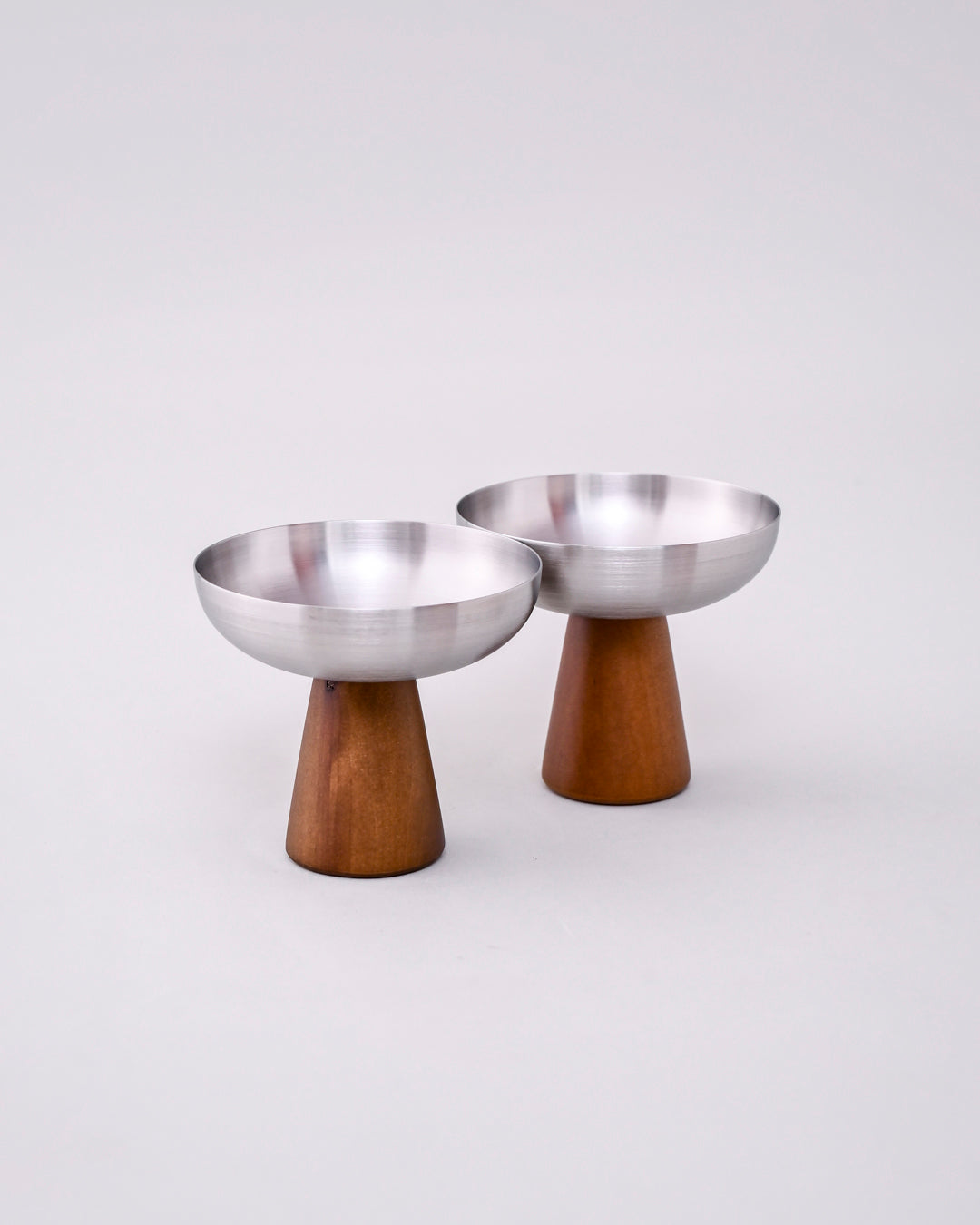 Crownspire Pedestal Dessert Bowl - Silver 