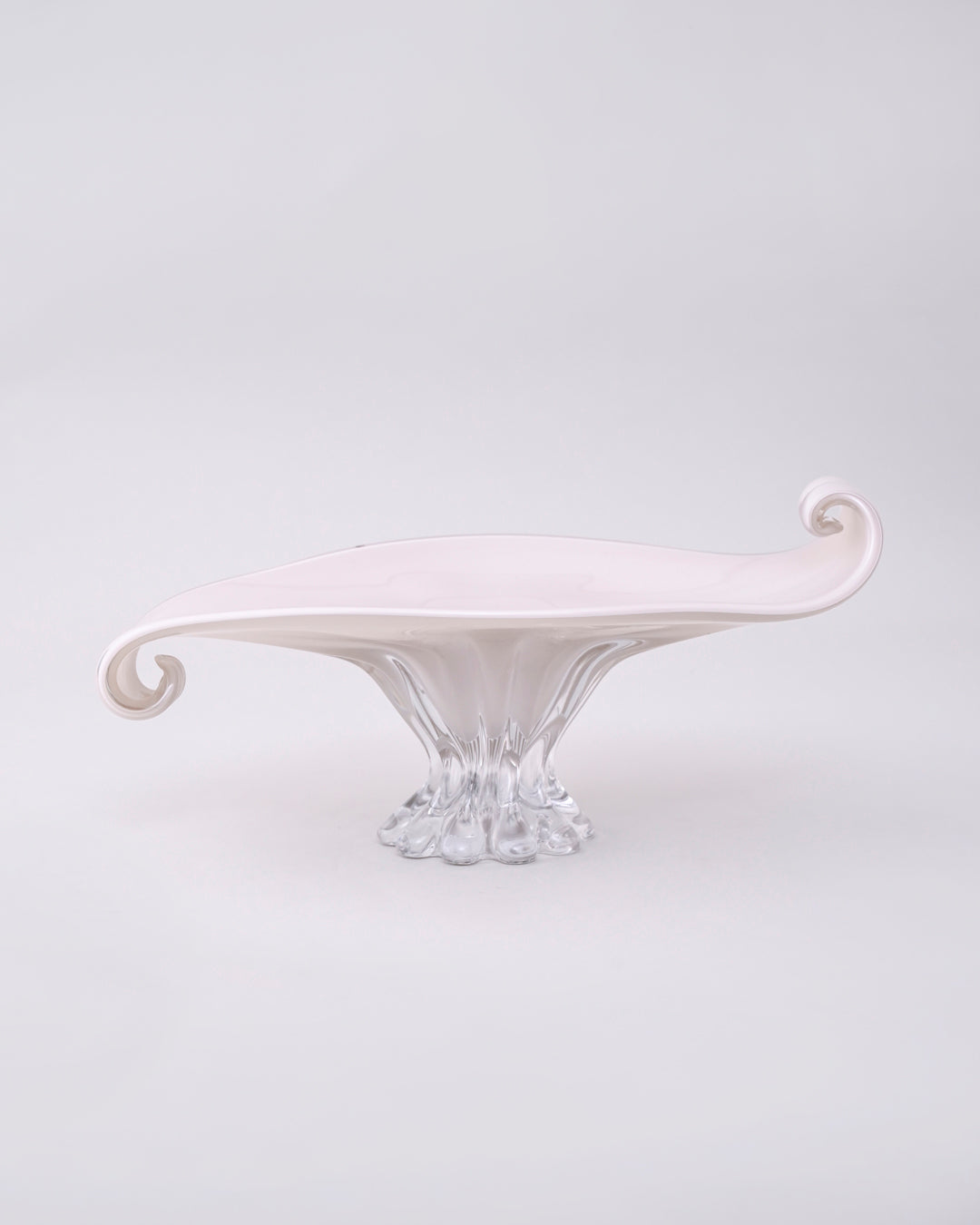Ivory Swirl Elegance Centerpiece Decorative Bowl 