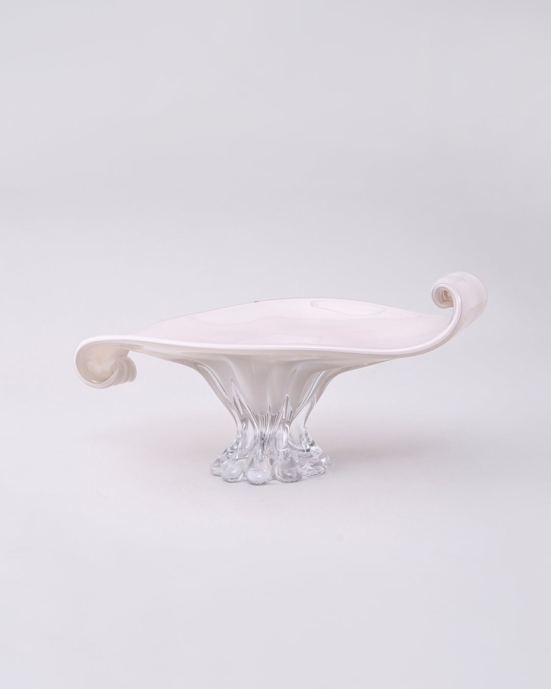 Ivory Swirl Elegance Centerpiece Decorative Bowl 
