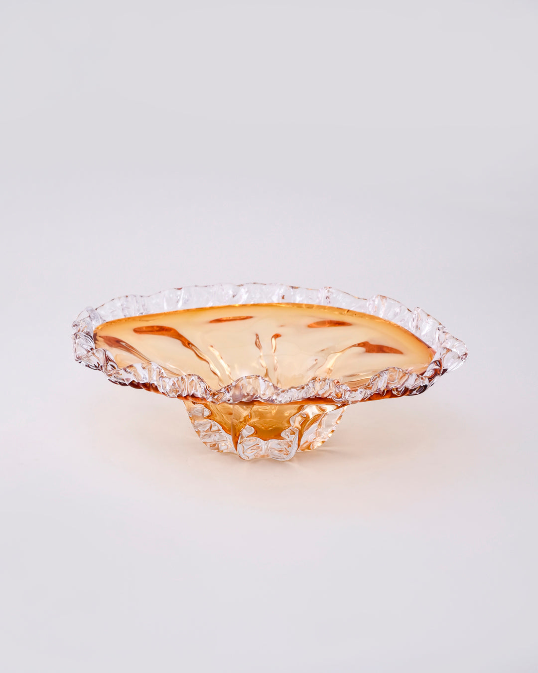 Amber Glaze Radiance Centerpiece Decorative Bowl 
