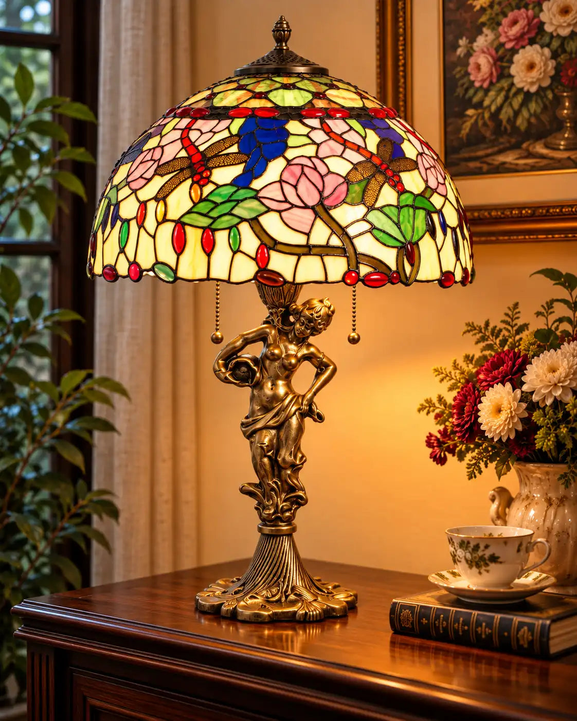 Victorian Muse Tiffany Table Lamp