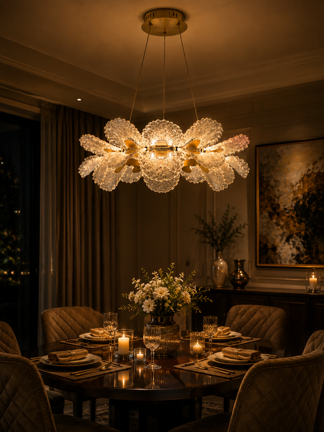 Celestia Bloom Cascade Chandelier 