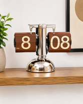 Balance Stand Flip Clock - Brown 