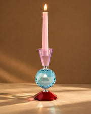 Midnight Spherical Crystal Candle Holder