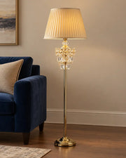 Prism Cascade Crystal Floor Lamp