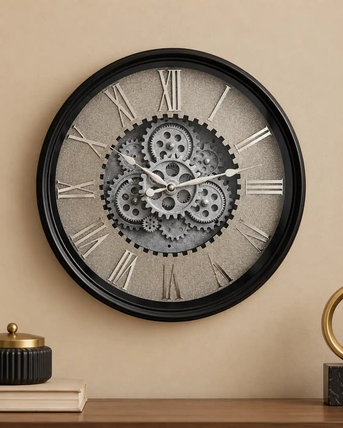 Ironworks Gearwheel Wall Clock