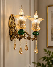 Emerald Crest Double-Arm Wall Sconce