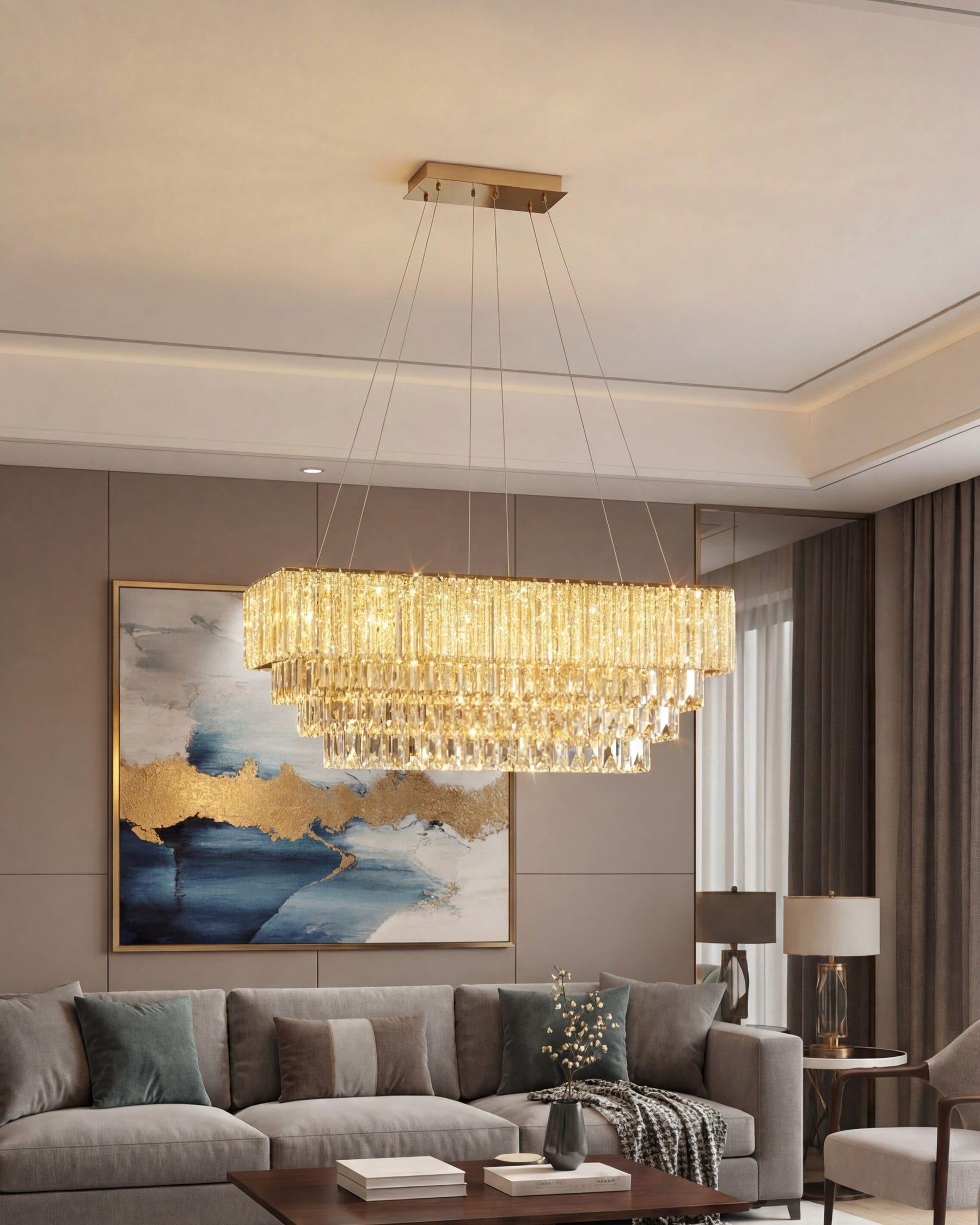 Aurielle Grand Prism Chandelier 