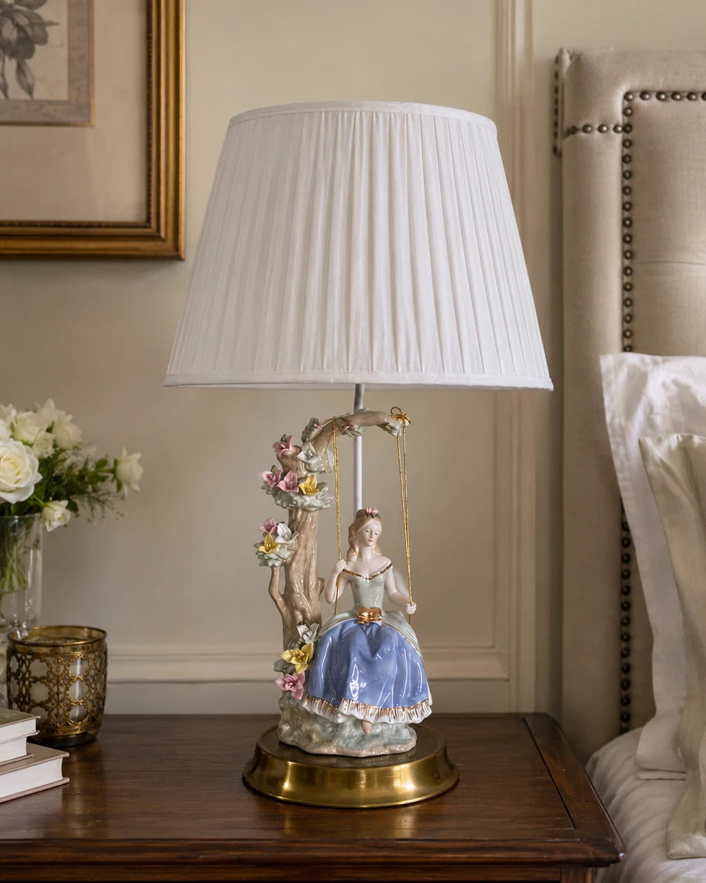 The Springtide Maiden Figurine Lamp 