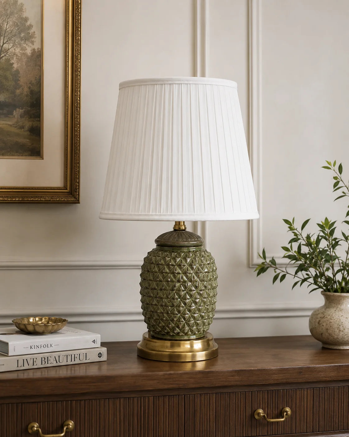 Sage Diamond Table Lamp - Small 