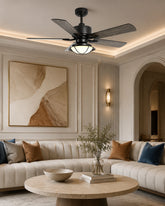 Farmhouse Breeze Retractable Fan Light 