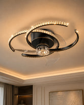 Swirl Galaxy Retractable Fan Light 