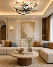 Infinity Loop Retractable Fan Light