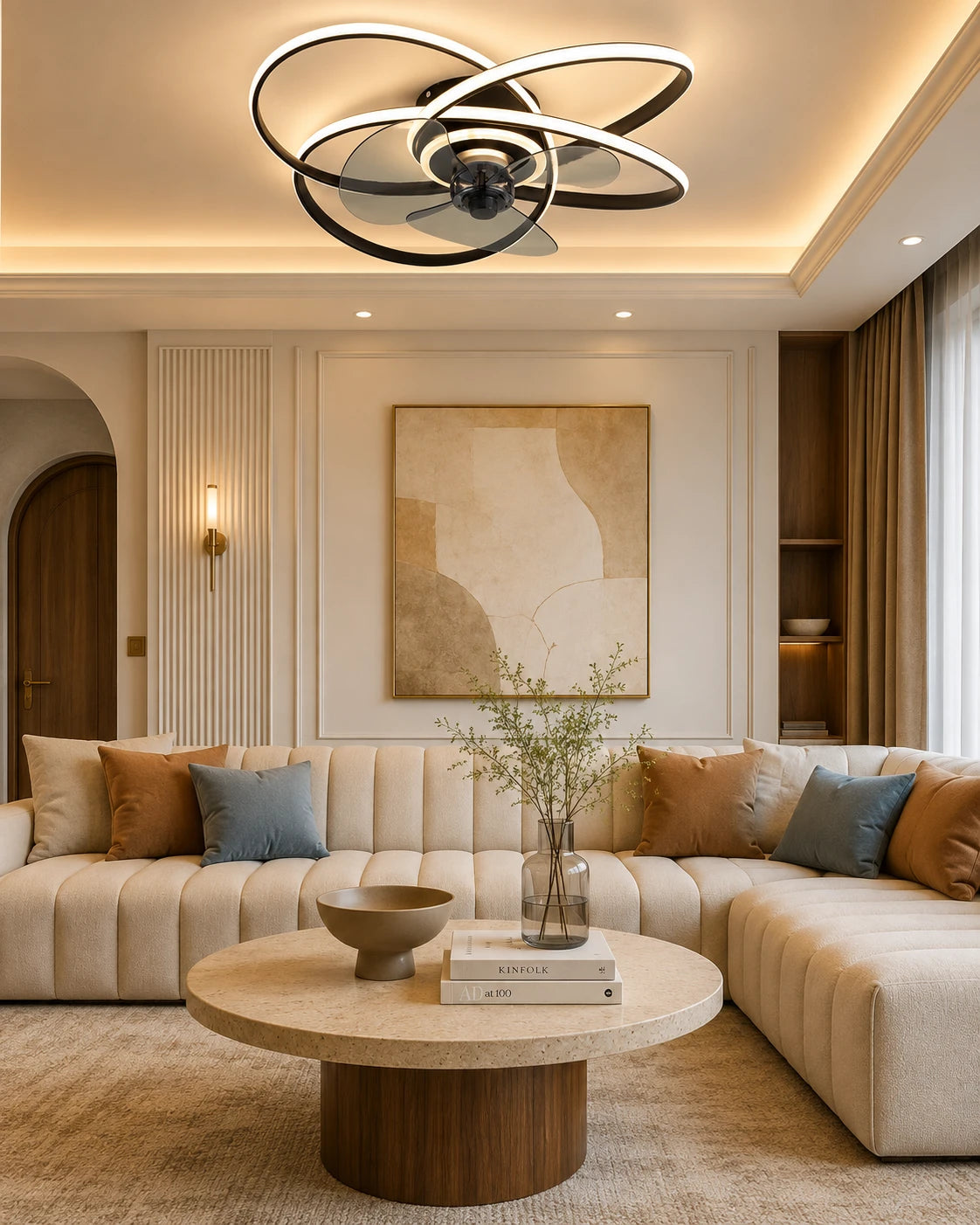 Infinity Loop Retractable Fan Light 