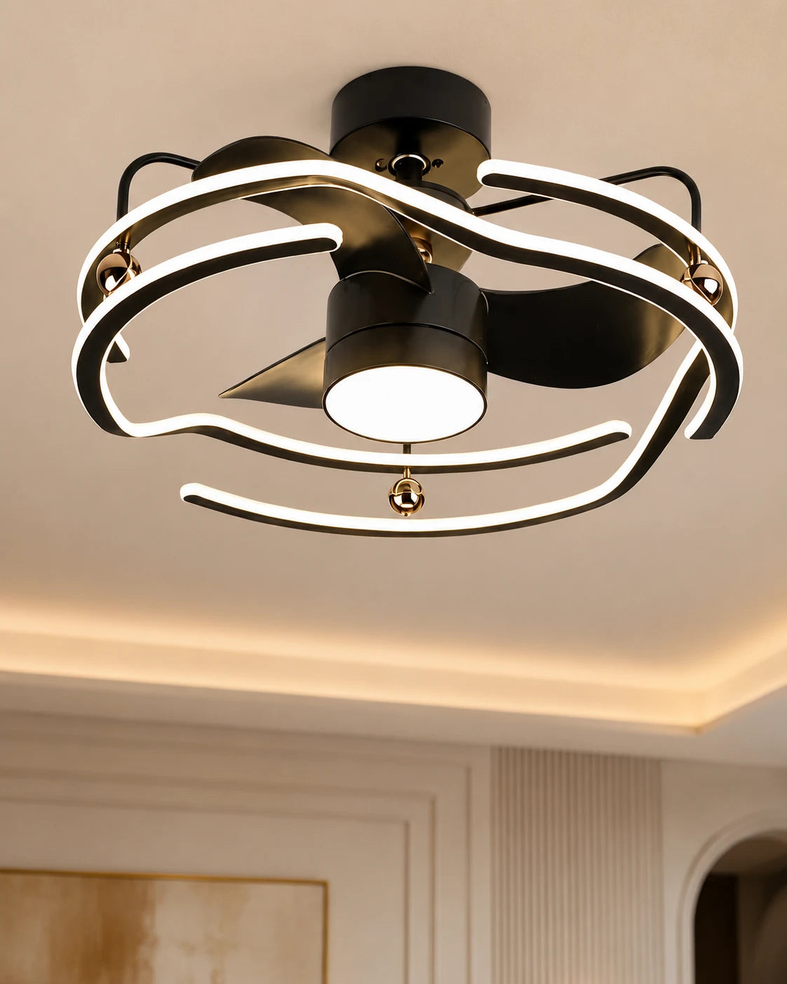 Modern Orbit LED Ceiling Fan (with Remote Control) 