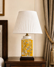 The Marigold Botanical Column Table Lamp