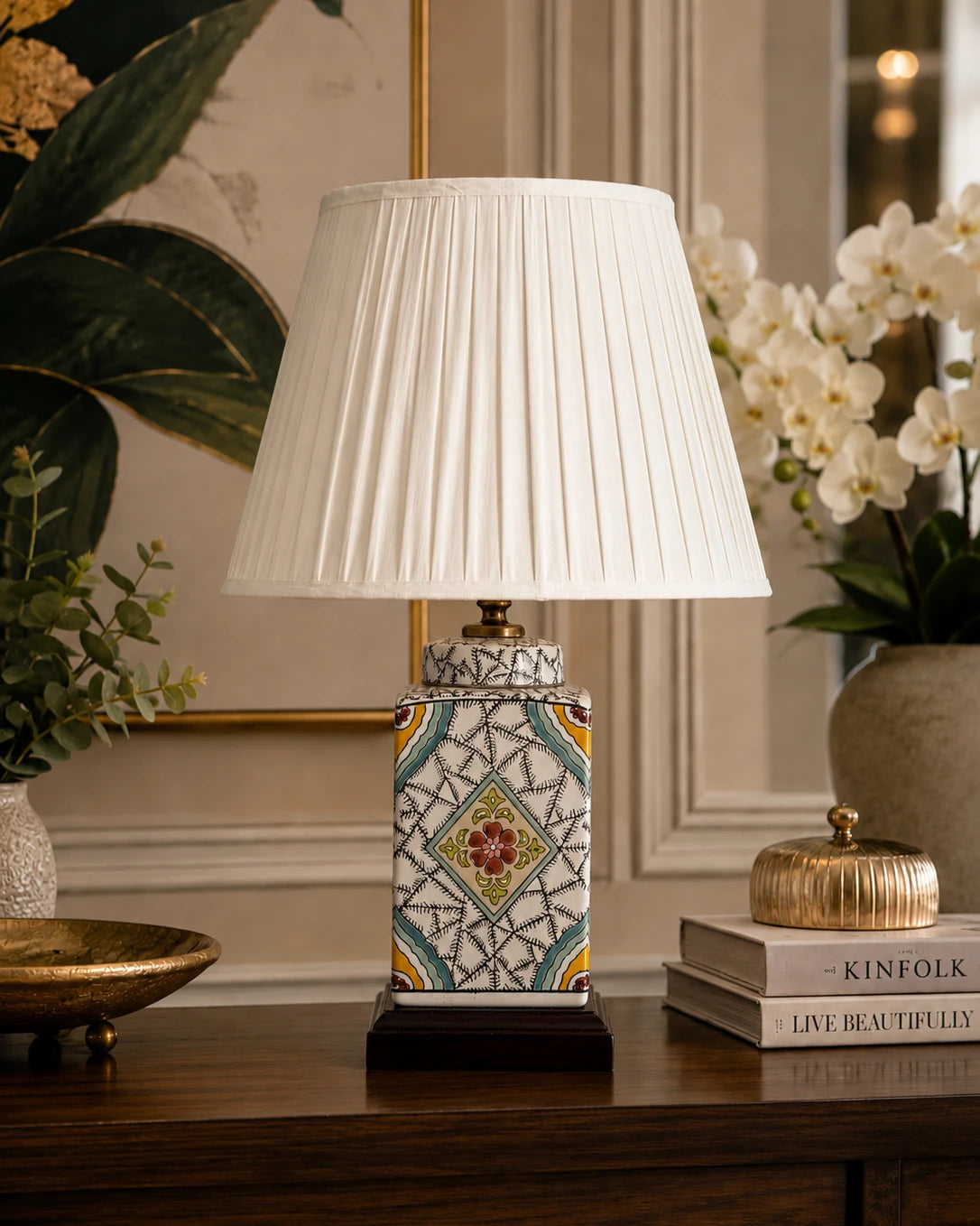 The Heritage Majolica Table Lamp 