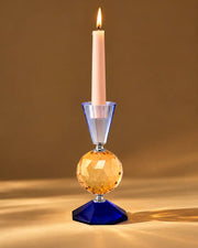 Midnight Spherical Crystal Candle Holder