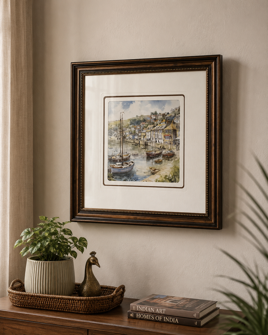 Riverside Old Town Print "25x25" Inches 