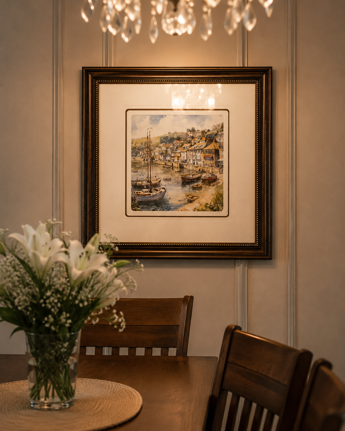 Riverside Old Town Print "25x25" Inches 