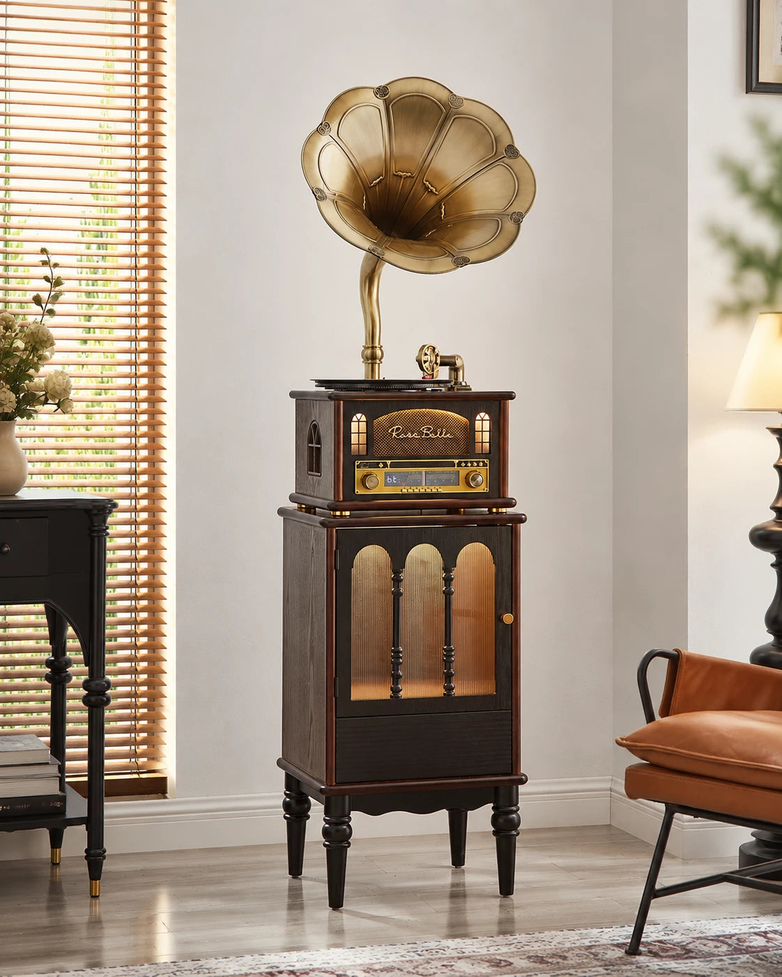 Vintage Gramophone Music Cabinet
