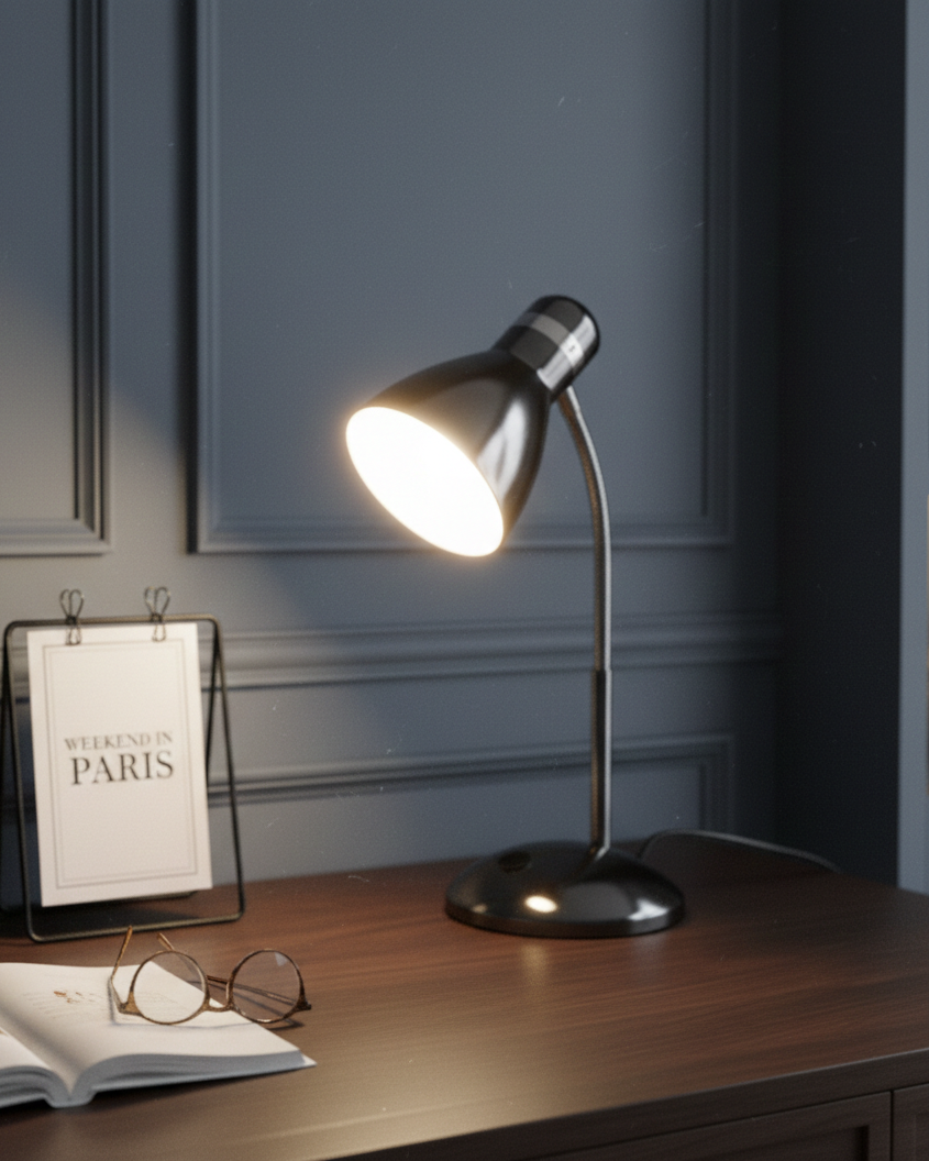 Focus Arc Table Lamp - Black 