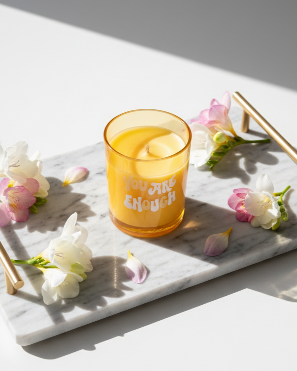 You Are Enough Aroma Candle - Yellow