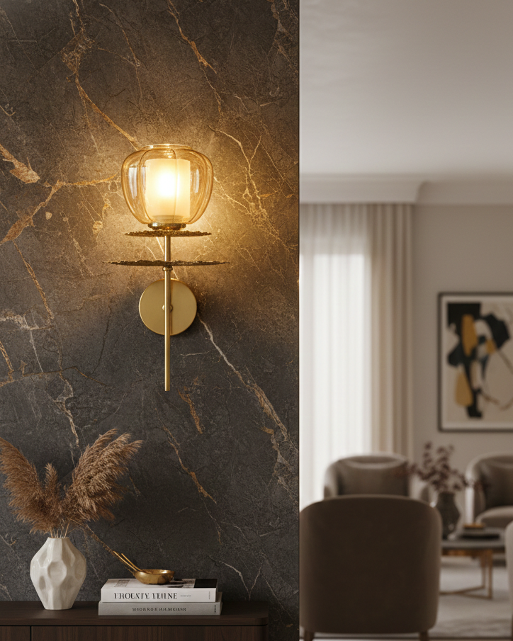 Luxury Gold Wall Sconce