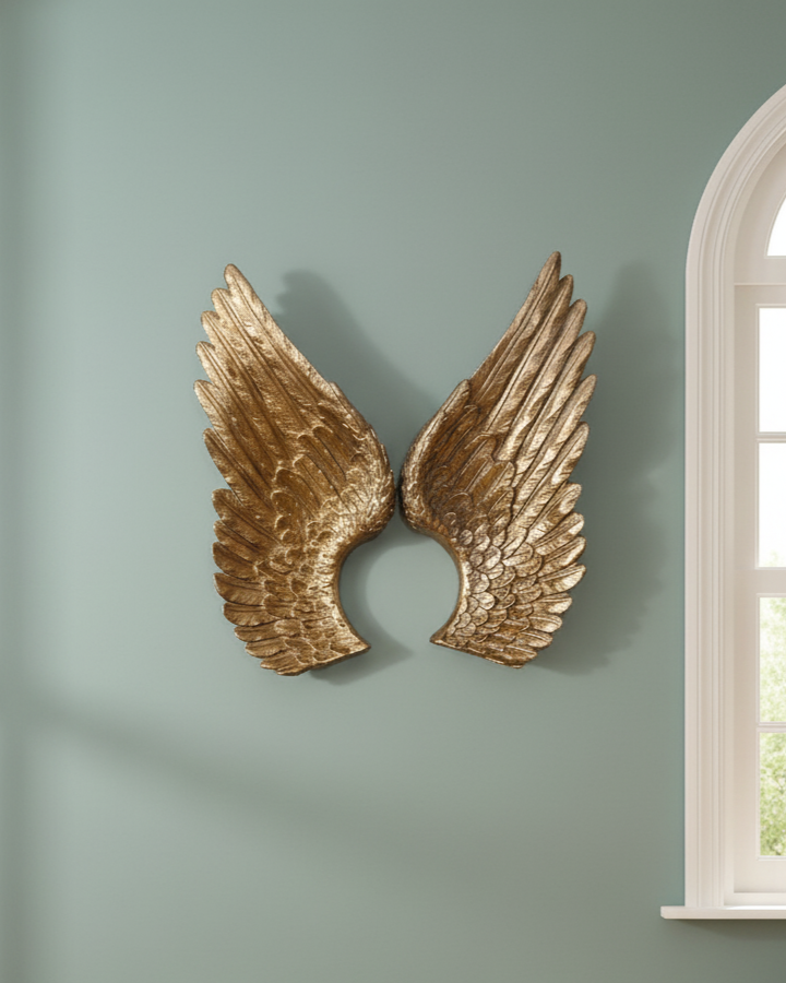 Heavenly Angel Wings Wall Accent 