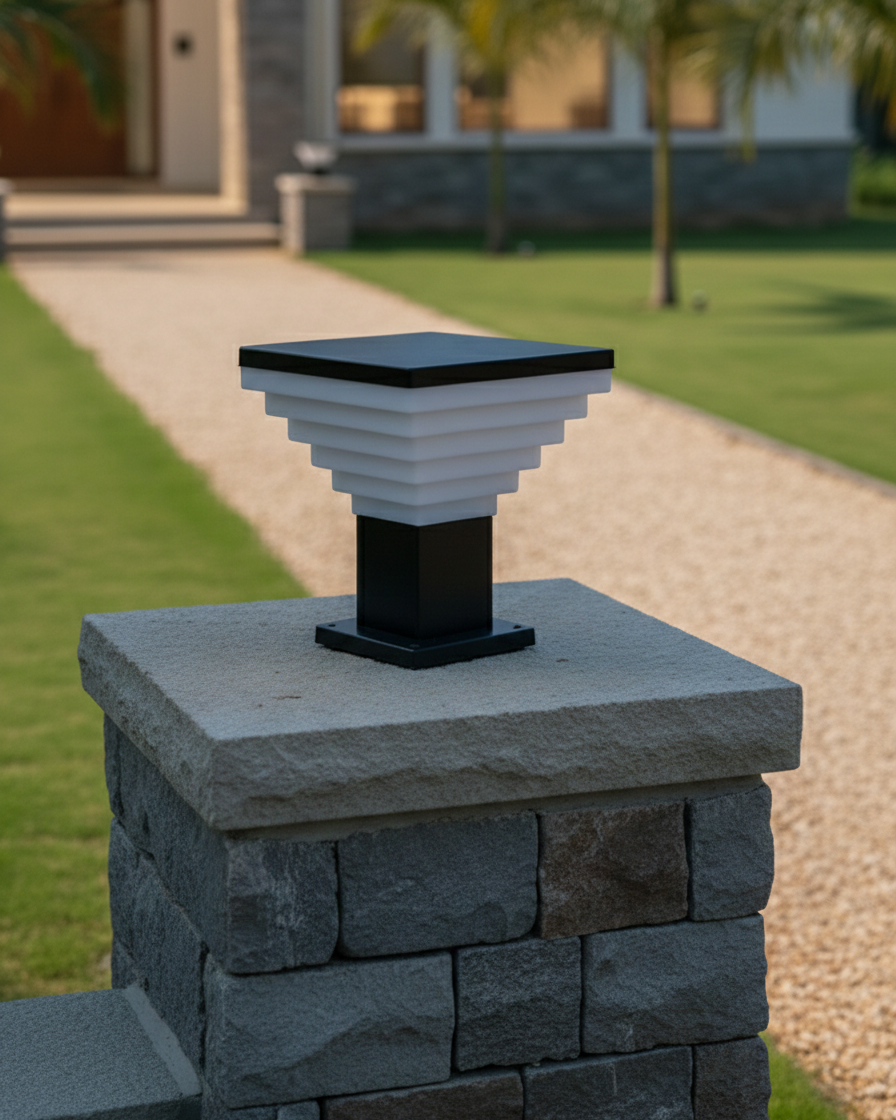 Step Pyramid Ourdoor Gate Light 