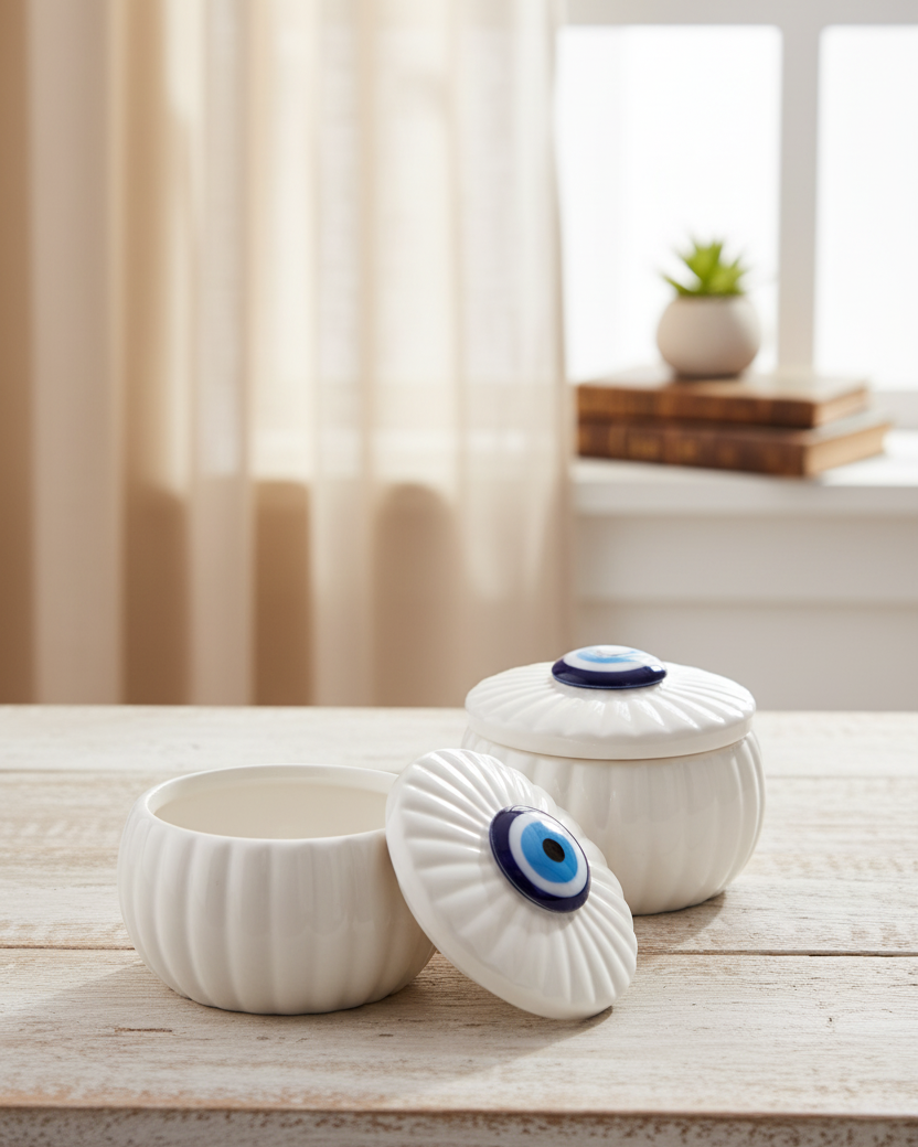 Evil Eye Trinket Keeper - Set Of 2 