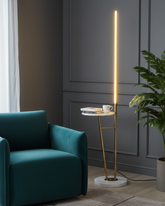 Luxe Beacon Side Table Floor Lamp 
